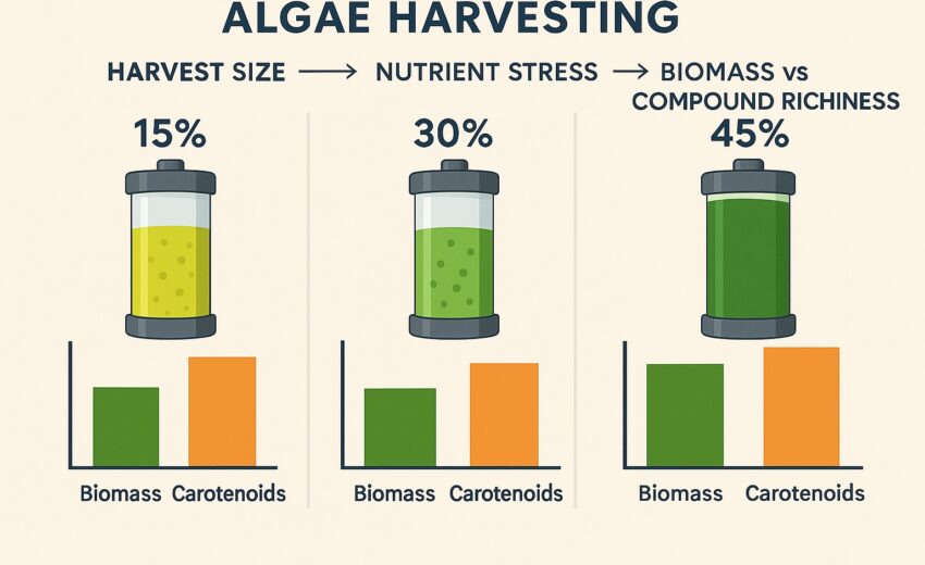 Optimizing Algae Production: Balancing Biomass and Valuable Compounds